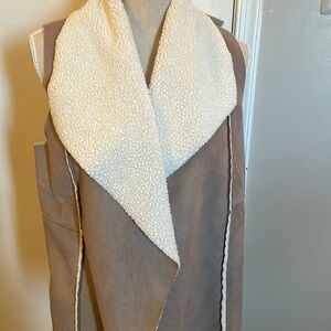 Suede like vest